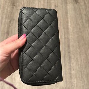 Black Quilted Wallet